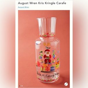 ISO August wren Kris Kringle carafe.